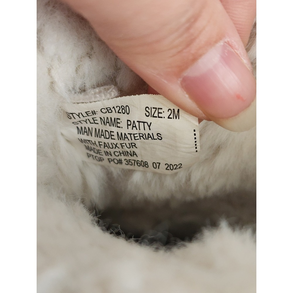 Juicy Couture Patty Tan Faux Fur Rhinestone Winter Boots Youth Size 2M CB1280 - Picture 7 of 7